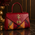 Sac à Main Élégance Rouge en Cuir Véritable – Maison Damina