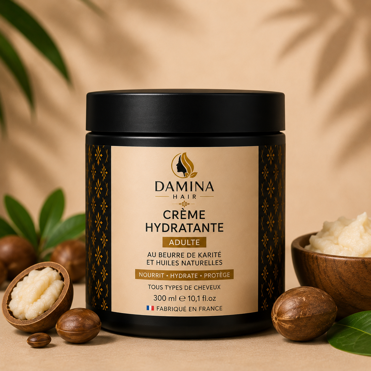 Crème Hydratante Nourrissante – Beurre de Karité &amp; Huiles Naturelles.